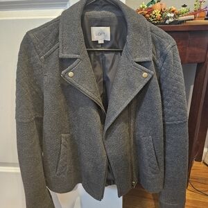 Loft cropped moto/bomber soft jacket